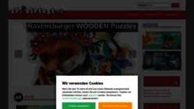 What Spieletest.at website looked like in 2023 (1 year ago)