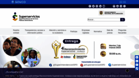 What Superservicios.gov.co website looked like in 2023 (1 year ago)