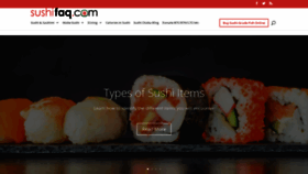 What Sushifaq.com website looked like in 2023 (3 years ago)