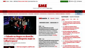 What Sme.sk website looked like in 2023 (2 years ago)