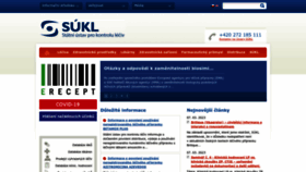 What Sukl.cz website looked like in 2023 (1 year ago)