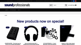 What Soundprofessionals.com website looked like in 2023 (1 year ago)
