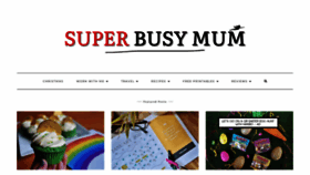 What Superbusymum.net website looked like in 2023 (1 year ago)