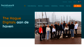 What Sociallane.nl website looked like in 2023 (1 year ago)