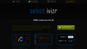 What Selectivizr.com website looked like in 2023 (2 years ago)