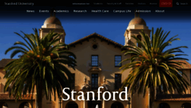 What Stanford.edu website looked like in 2023 (1 year ago)