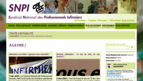 What Syndicat-infirmier.com website looked like in 2023 (2 years ago)