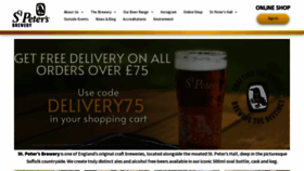What Stpetersbrewery.co.uk website looked like in 2023 (1 year ago)