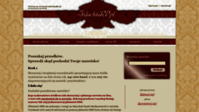 What Szlachtarp.pl website looked like in 2023 (1 year ago)