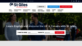 What Stgiles-international.com website looked like in 2023 (1 year ago)