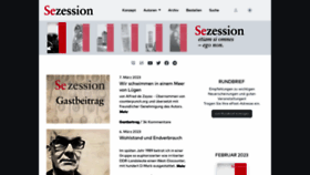 What Sezession.de website looked like in 2023 (1 year ago)