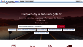 What Sanjuan.gov.ar website looked like in 2023 (1 year ago)