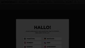 What Schock.de website looked like in 2023 (1 year ago)