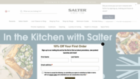What Salterhousewares.co.uk website looked like in 2023 (1 year ago)