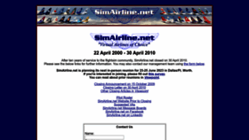 What Simairline.net website looked like in 2023 (1 year ago)