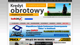 What Sadki24.pl website looked like in 2023 (1 year ago)