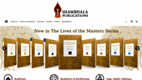 What Shambhala.com website looked like in 2023 (1 year ago)