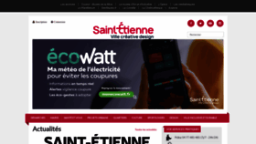 What Saint-etienne.fr website looked like in 2023 (1 year ago)