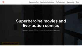 What Superheroines.net website looked like in 2023 (3 years ago)