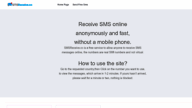 What Smsreceive.cc website looked like in 2023 (1 year ago)