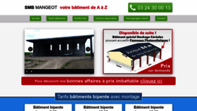What Smbmangeot.fr website looked like in 2023 (1 year ago)