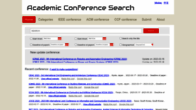 What Searchconf.net website looked like in 2023 (1 year ago)