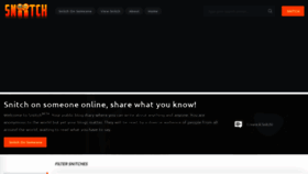 What Sniitch.com website looked like in 2023 (1 year ago)