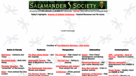 What Salamandersociety.com website looked like in 2023 (1 year ago)