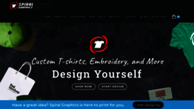 What Spiralgraphics.com website looked like in 2023 (1 year ago)