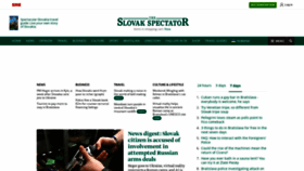 What Slovakspectator.sk website looked like in 2023 (1 year ago)