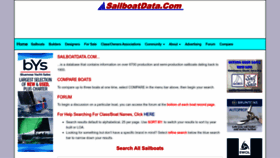 What Sailboatdata.com website looked like in 2023 (1 year ago)