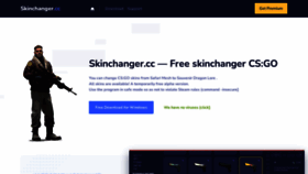 What Skinchanger.cc website looked like in 2023 (1 year ago)