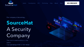 What Sourcehat.com website looked like in 2023 (1 year ago)
