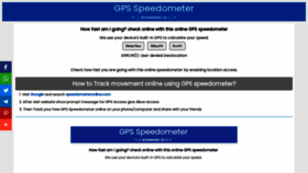 What Speedometeronline.com website looked like in 2023 (1 year ago)