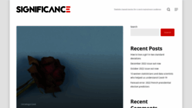 What Significancemagazine.org website looked like in 2023 (1 year ago)