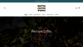 What Seattlecoffeeworks.com website looked like in 2023 (1 year ago)