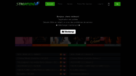 What Streamingvf.stream website looked like in 2023 (1 year ago)