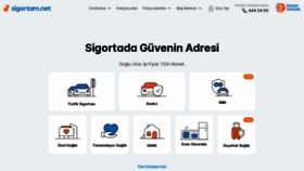 What Sigortam.net website looked like in 2023 (1 year ago)