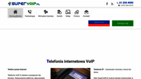 What Supervoip.pl website looked like in 2023 (1 year ago)