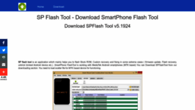 What Spflashtool.com website looked like in 2023 (1 year ago)