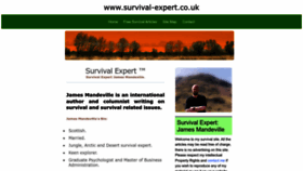 What Survival-expert.com website looked like in 2023 (1 year ago)