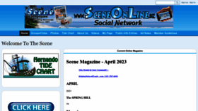 What Sceneonline.biz website looked like in 2023 (1 year ago)