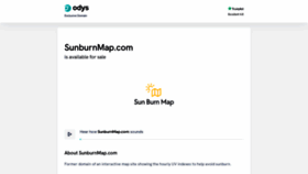 What Sunburnmap.com website looked like in 2023 (1 year ago)