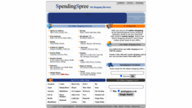 What Spendingspree.co.uk website looked like in 2023 (1 year ago)