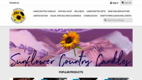 What Sunflowercountrycandles.com website looked like in 2023 (1 year ago)