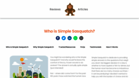 What Simplesasquatch.com website looked like in 2023 (1 year ago)