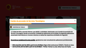What Serviciodeempleo.gov.co website looked like in 2023 (1 year ago)