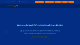 What Sabinfotech.com website looked like in 2023 (This year)