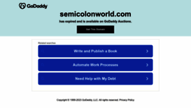 What Semicolonworld.com website looked like in 2023 (1 year ago)