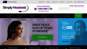 What Simplyheadsets.com.au website looked like in 2023 (1 year ago)